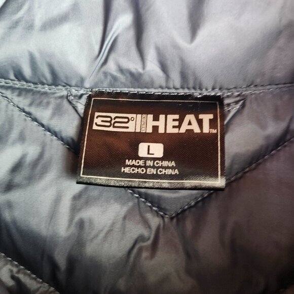 32 Degrees Heat Packable Puffer Vest -Women's Size L - Gray - Picture 5 of 7